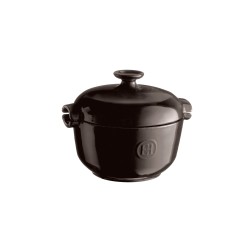 Olla para cocinar arroz, cerámica, 25,5 cm/2,5 L, Charcoal - Emile