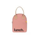 Bolsa porta alimentos de algodón orgánico, Lunch, rosa - Fluf