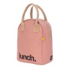 Bolsa porta alimentos de algodón orgánico, Lunch, rosa - Fluf