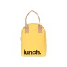 Bolsa porta alimentos de algodón orgánico, Lunch, amarillo - Fluf