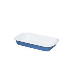 Fuente de acero esmaltado para horno, grande, azul, 1,7 litros - Riess