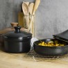 Tajine de cerámica gres 25 cm con tapa, antracita - Topgres