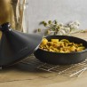 Tajine de cerámica gres 25 cm con tapa, antracita - Topgres