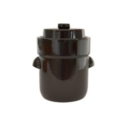 Frasco de fermentación de cerámica, marrón, 5 litros - Schmitt