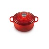 Cocotte de hierro colado esmaltado, color cereza, 20 cm - Le Creuset