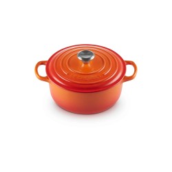 Cocotte de hierro colado esmaltado, color volcánico, 20 cm - Le Creuset