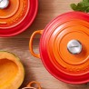 Cocotte de hierro colado esmaltado, color volcánico, 20 cm - Le Creuset