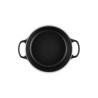 Cocotte de hierro colado esmaltado, color negro mate, 24 cm - Le Creuset