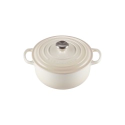 Cocotte de hierro colado esmaltado, color merengue, 24 cm - Le Creuset