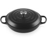 Cazuela cocotte de hierro colado esmaltado, color negro mate, 30 cm - Le Creuset