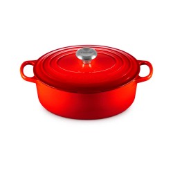 Cocotte de hierro colado esmaltado, color cereza, 27 cm - Le Creuset