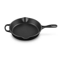 Sartén skillet de hierro colado esmaltado, color negro mate, 26 cm - Le Creuset