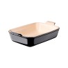 Fuente de cerámica gres esmaltada para horno, color negro, 2,4 litros - Le Creuset