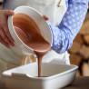 Fuente de cerámica gres esmaltada para horno, color merengue, 2,4 litros - Le Creuset