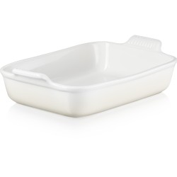 Fuente de cerámica gres esmaltada para horno, color merengue, 4 litros - Le Creuset