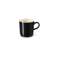 Taza de cerámica gres esmaltada 200 ml, color negro - Le Creuset