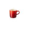 Taza de cerámica gres esmaltada 200 ml, color cereza - Le Creuset