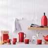 Taza de cerámica gres esmaltada 200 ml, color cereza - Le Creuset