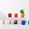 Taza de cerámica gres esmaltada 200 ml, color cereza - Le Creuset