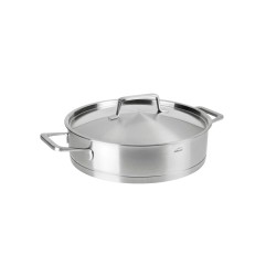 Cazuela de acero inoxidable con tapa de acero, foodie, 28 cm - Lacor