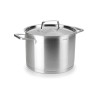 Olla alta de acero inoxidable con tapa de acero, foodie, 26 cm - Lacor