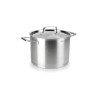 Olla alta de acero inoxidable con tapa de acero, foodie, 24 cm - Lacor