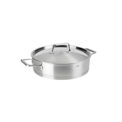 Cazuela de acero inoxidable con tapa de acero, foodie, 26 cm - Lacor