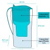 Jarra Alkanatur filtradora de agua baja emisión de magnesio con filtro de coco