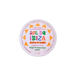 Protector solar corporal ecológico sólido FPS30 para niños y bebés, en lata, 100 g - Sol de Ibiza