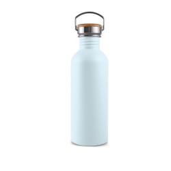 Botella de acero inoxidable, 1000 ml, azul - Bambaw