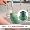 Botella de acero inoxidable, 500 ml, verde - Bambaw