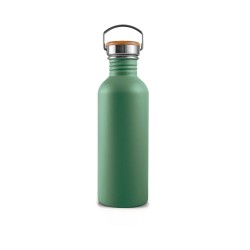 Botella de acero inoxidable, 750 ml, verde - Bambaw
