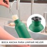 Botella de acero inoxidable, 750 ml, verde - Bambaw