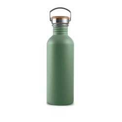 Botella de acero inoxidable, 1000 ml, verde - Bambaw