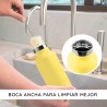 Botella térmica de acero inoxidable, 1000 ml, amarilla - Bambaw