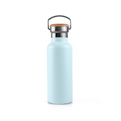 Botella térmica de acero inoxidable, 500 ml, azul - Bambaw