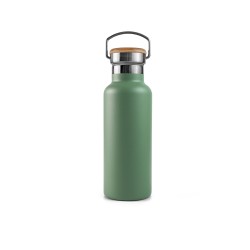 Botella térmica de acero inoxidable, 350 ml, verde - Bambaw