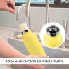 Botella térmica de acero inoxidable, 350 ml, amarilla - Bambaw