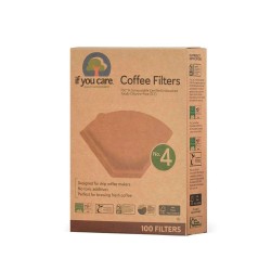 Filtros de café de papel ecológico, nº4 - If you care