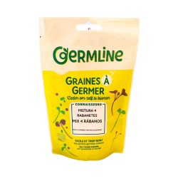 Mezcla de 4 variedades de semillas de rábano para germinar ecológicas - Germ'line