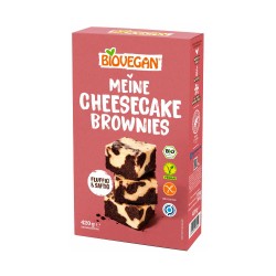 Cheesecake Brownie sin gluten ecológico - Biovegan