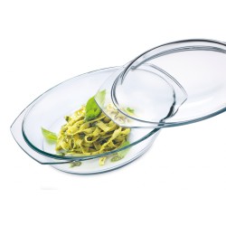 Recipiente para horno de cristal con tapa, 2,4 l - Simax