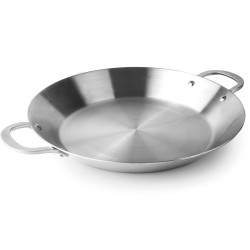 Paellera de acero inoxidable, trichef, 40 cm - Lacor