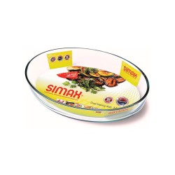 Fuente de cristal ovalada para horno, 2,2 l - Simax
