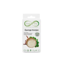 Esponja natural de Konjac, facial y corporal, pequeña - Zen Arome