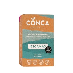 Sal gema en escamas, 125 g - Conca Organics