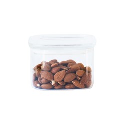 Recipiente y tapa de cristal, hermético, 500 ml - Pebbly