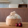 Bolsa de yute para frutas y verduras tamaño grande - Pebbly