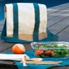 Bolsa porta alimentos de algodón orgánico y yute con mantel individual - Pebbly