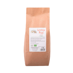 Lentejas rojas con piel, ecológicas, 1000 g - Rinco del Segura